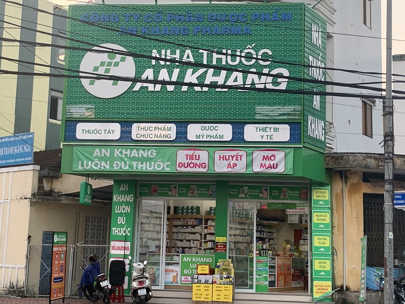 Nhà thuốc An Khang tại 01 Nguyễn Chánh, Phường Nghĩa Lộ, Tỉnh Quảng Ngãi, Việt Nam